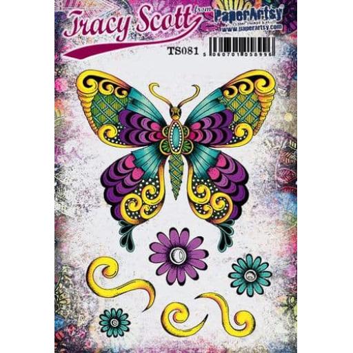 PaperArtsy -  Tracy Scott 081 (A5 set, trimmed, on EZ)