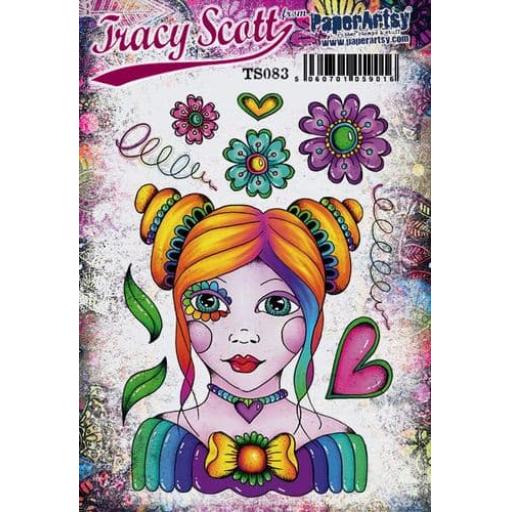 PaperArtsy -  Tracy Scott 083 (A5 set, trimmed, on EZ)