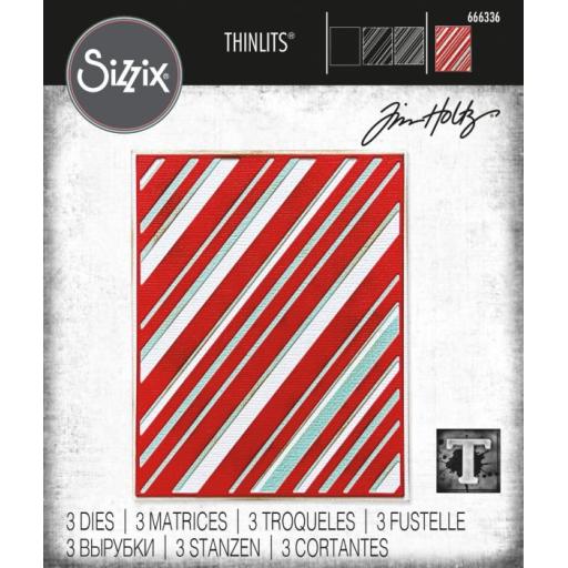 Sizzix Thinlits Die Set 3PK - Layered Stripes by Tim Holtz