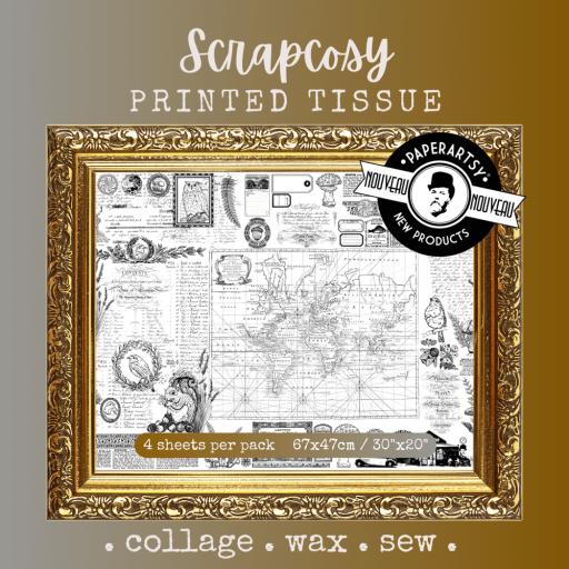 PaperArtsy -  Printed Tissue - Scrapcosy