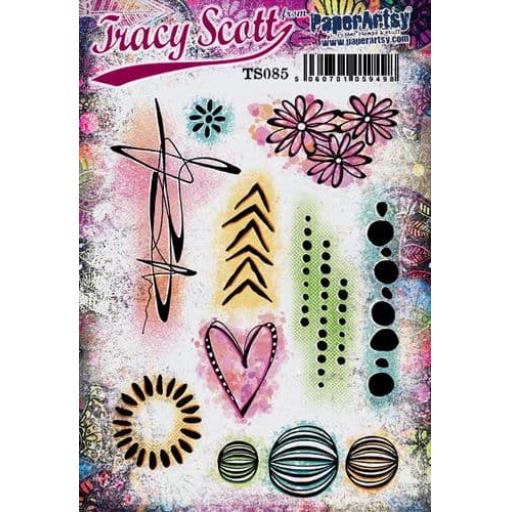 PaperArtsy -  Tracy Scott 085 (A5 set, trimmed, on EZ)