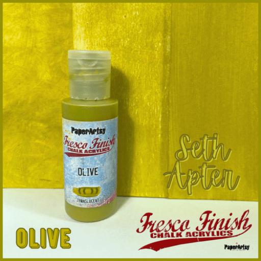 PaperArtsy - Fresco Finish - Olive {Seth Apter}