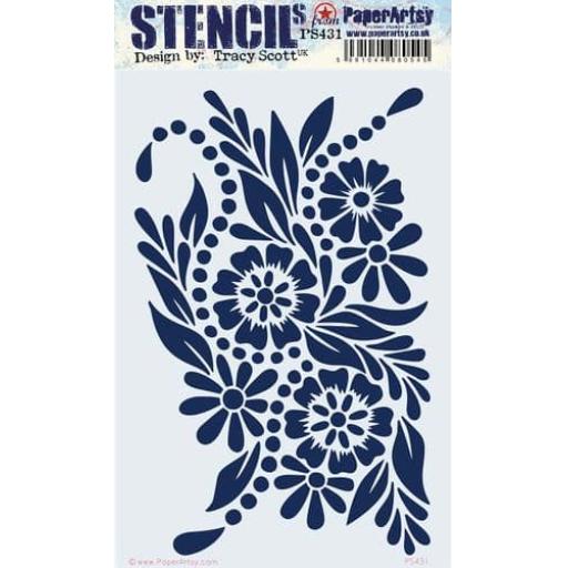 PaperArtsy -  PA Stencil 431 Large {Tracy Scott}