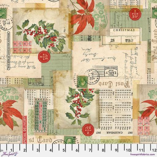 Tim Holtz ® - Holidays Past - Postcard Collage - Multi