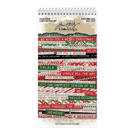 Tim Holtz ® Idea-ology Christmas  2024 Sticker Book (TH94415)