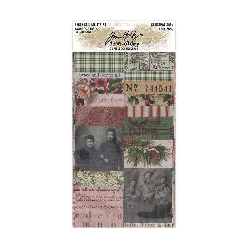 Tim Holtz ® Idea-ology Christmas  2024 Large Collage Strips  (TH94410)