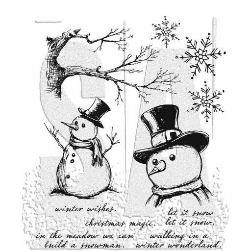 Tim Holtz  MR. FROSTIE Cling Stamps