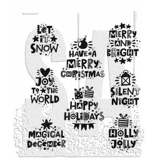 Tim Holtz  HOLIDAY WHATNOTS Cling Stamps