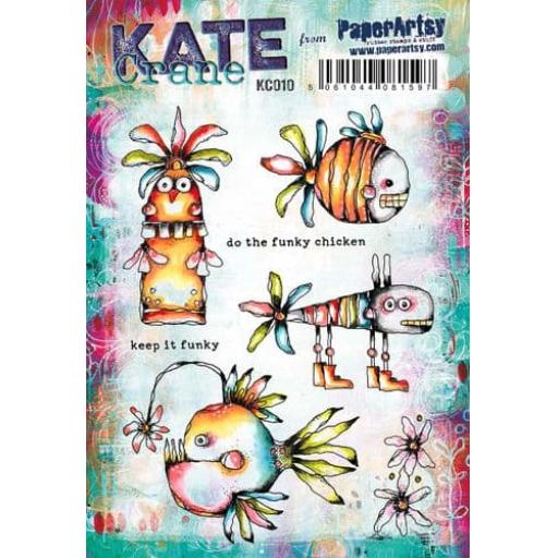 PaperArtsy -  Kate Crane Stamp Set 010 (A5 on EZ)