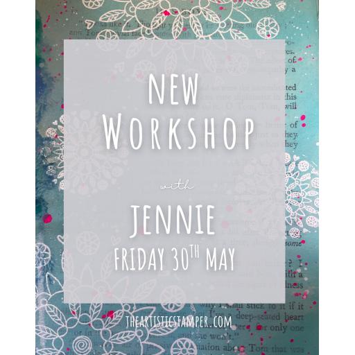 Friday 30th May 10am-1pm Altered Book Class with Jennie ( Please note venue below)