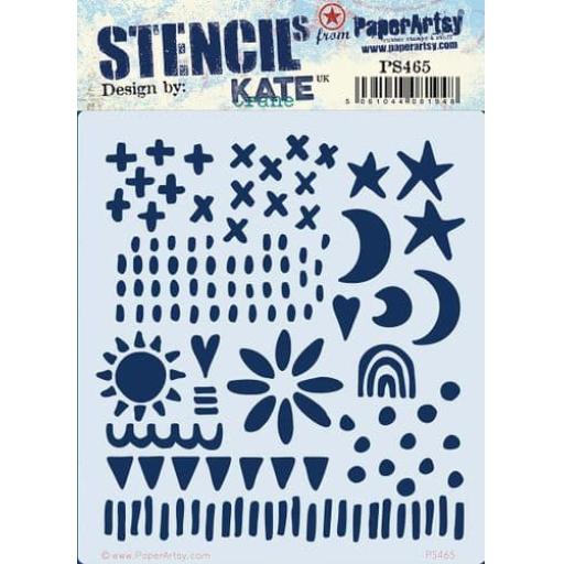 PaperArtsy -  PA Stencil 465 {Kate Crane}