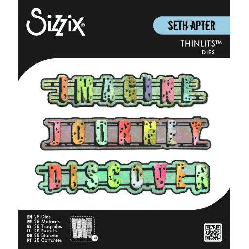 Sizzix® Thinlits™ Die Set 28PK Word Wafers #1 by Seth Apter PRE ORDER