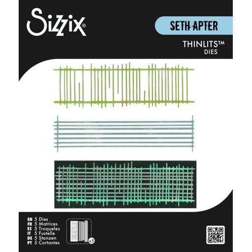 Sizzix® Thinlits™ Die Set 5PK Tracks by Seth Apter PRE ORDER