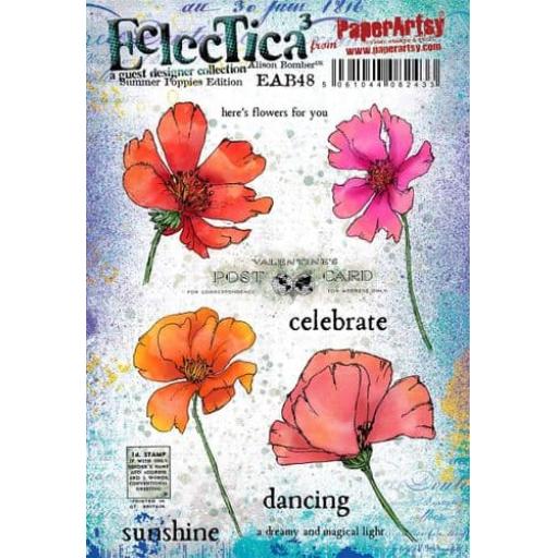 PaperArtsy -  E³ Alison Bomber 48: Summer Poppies Edition (A5 set on EZ)