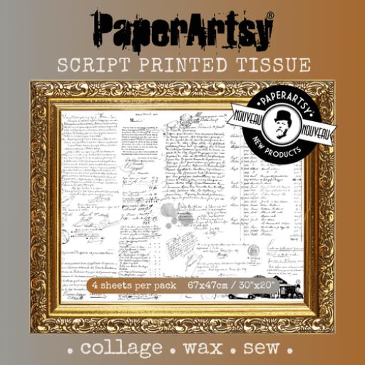 Paper\Artsy -  Printed Tissue - Script