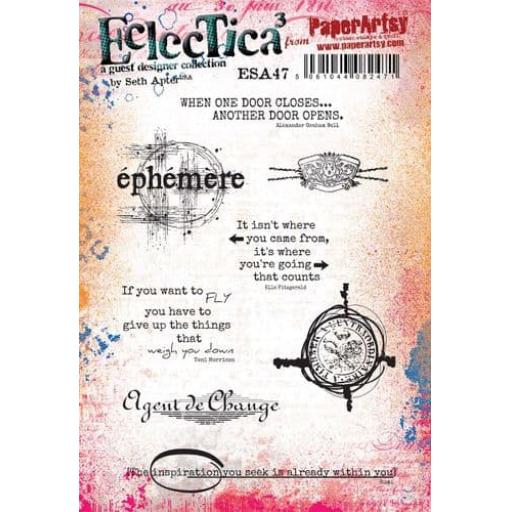 PaperArtsy -  E³ Seth Apter 47 (A5 set, trimmed, on EZ)