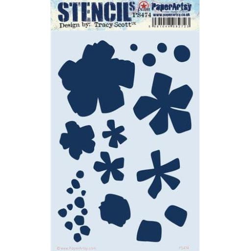 PaperArtsy -  PA Stencil 474 Large {Tracy Scott}
