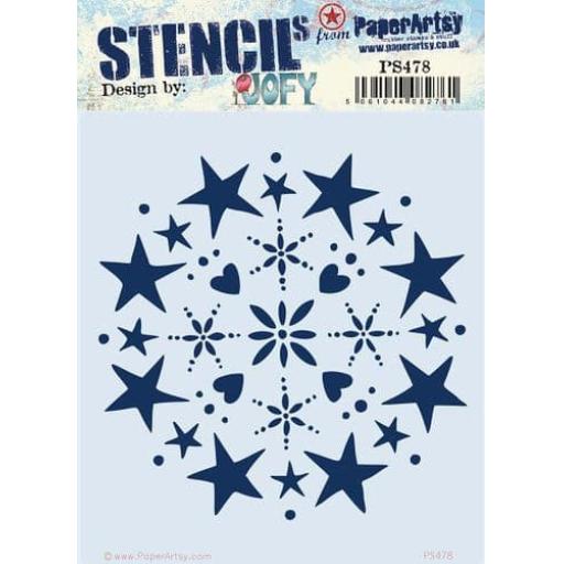 PaperArtsy -  PA Stencil 478 {JOFY}-Size 6.5" x 7" (16 x18cm)