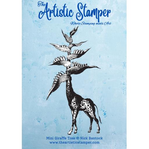 Mini Giraffe Tree © Nick Bantock (size A7 cut out & mounted on cling cushioning)