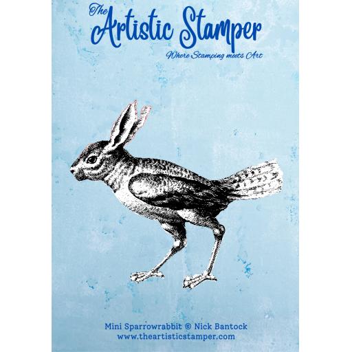 Mini Sabine's Parrot © Nick Bantock (size A7 cut out & mounted on cling cushioning)