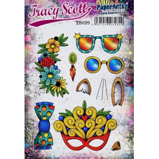 PaperArtsy - Tracy Scott 099 (A5 set, trimmed, on EZ)