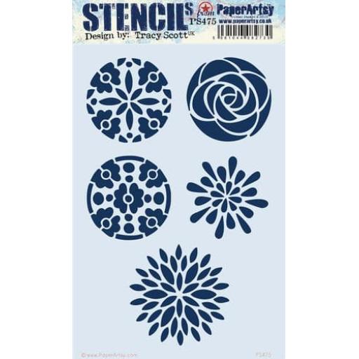 PaperArtsy -  PA Stencil 475 Large {Tracy Scott}