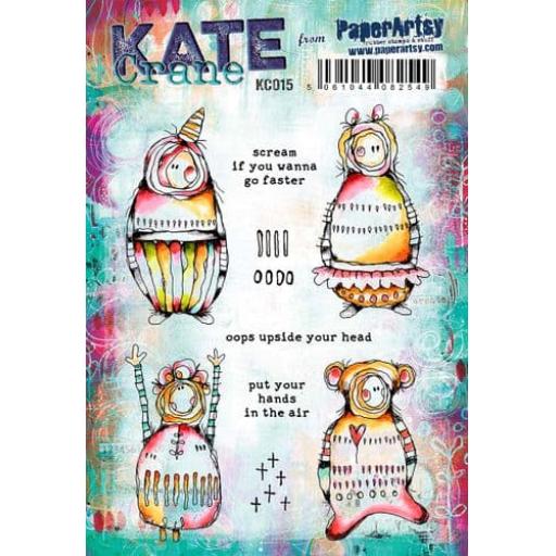 PaperArtsy -  Kate Crane Stamp Set 015 (A5 on EZ)