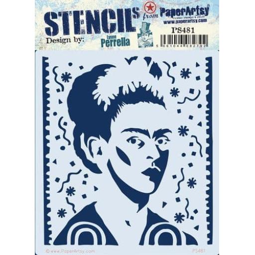 PaperArtsy -  PA Stencil 481 {LPC} size 6.5" x 7" (16 x18cm) PRE ORDER ( due in Thursday 28th August)