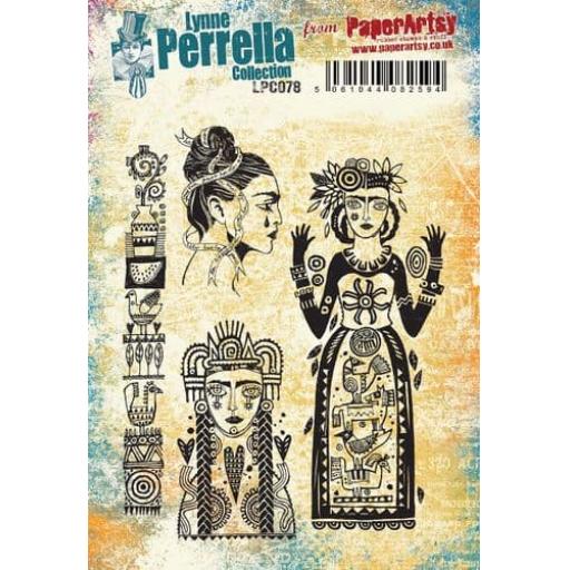 PaperArtsy -  Lynne Perrella 078 (A5 set, cling-foam trimmed) PRE ORDER ( due in Thursday 28th August)