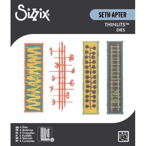 Sizzix®  Thinlits Die Set 6PK - Stretchers by Seth Apter
