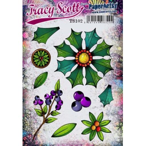 PaperArtsy -  Tracy Scott 102 (A5 set, trimmed, on EZ)