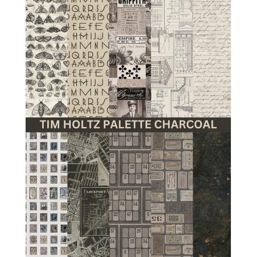 Tim Holtz Palette Charcoal -10 x 1/2 metre of each Charcoal Fabric ( Full Set)