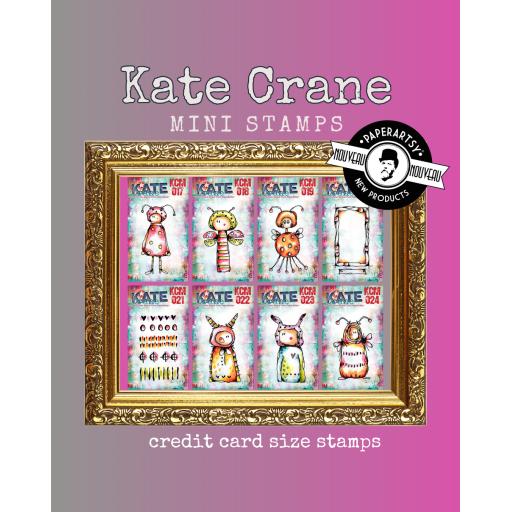 PaperArtsy -  Kate Crane Minis x 8 (on EZ mount) PRE ORDER