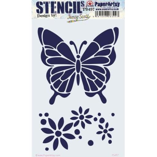 PaperArtsy -  PA Stencil 497 Large {Tracy Scott}