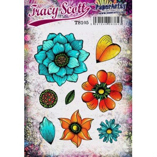 PaperArtsy - Tracy Scott 105 (A5 set, trimmed, on EZ)