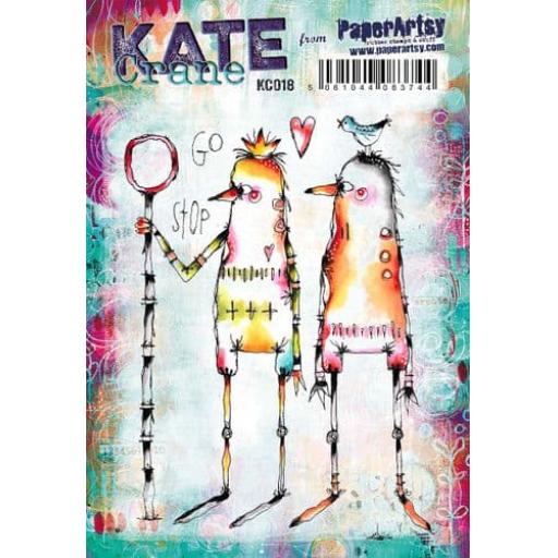 PaperArtsy -  Kate Crane Stamp Set 018 (A5 on EZ)