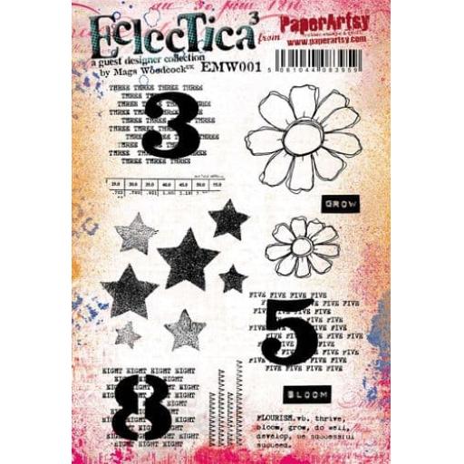 PaperArtsy -  E³ Mags Woodcock 01 (A5 set, trimmed, on EZ)