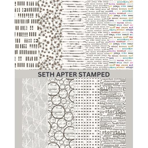 Seth Apter - Stamped - 9 x 1/2 metre of each Stamped  Fabric ( Full Set)