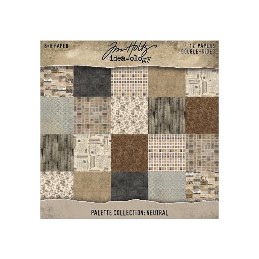 Tim Holtz Idea-ology - Palette Collection: Neutral (8"x8") PRE ORDER due in 9/3