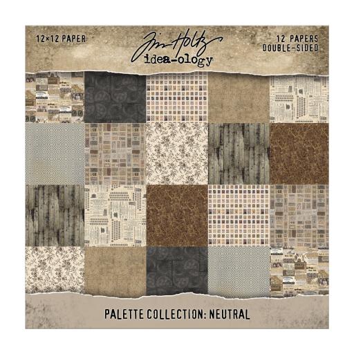 Tim Holtz Idea-ology - Palette Collection: Neutral (12"x12") PRE ORDER due in 9/3