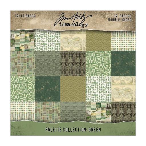 Tim Holtz Idea-ology - Palette Collection: Green (12"x12") PRE ORDER due in 9/3