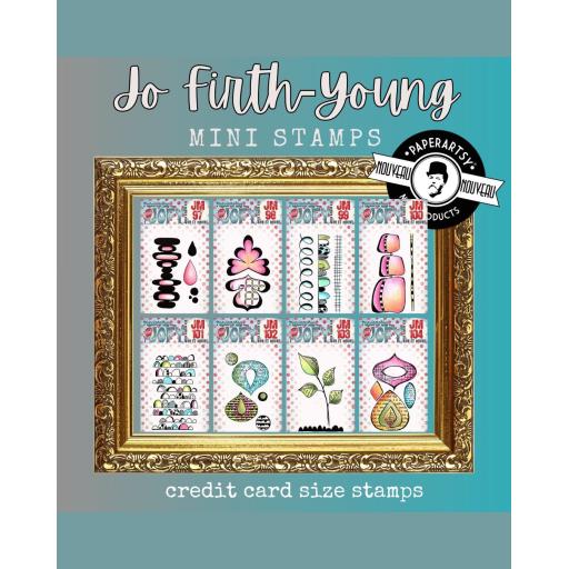 PaperArtsy -  JOFY Minis x 8  (on EZ mount)