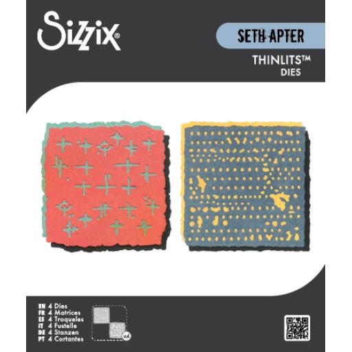 Sizzix Thinlits Die Set 4PK - Paper Cutz #2 by Seth Apter