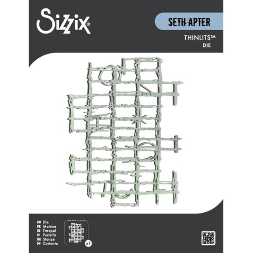 Sizzix Thinlits Die Set 1PK - Gridiron by Seth Apter