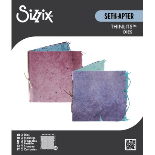 Sizzix Thinlits Die Set 2PK - Mini Page Duo by Seth Apter
