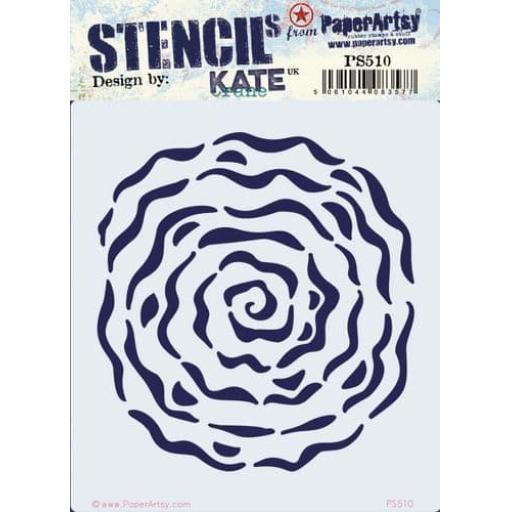 PaperArtsy -  PA Stencil 510 {Kate Crane} 16cm x 18cm