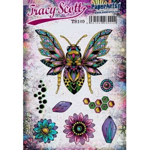 PaperArtsy -  Tracy Scott 109 (A5 set, trimmed, on EZ) PRE ORDER