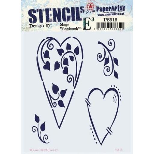PaperArtsy -  PA Stencil 515 {EMW} size 16 x18cm