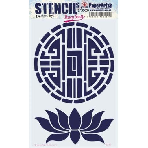 PaperArtsy -  PA Stencil 520 Large {Tracy Scott} size 16x24cm PRE ORDER