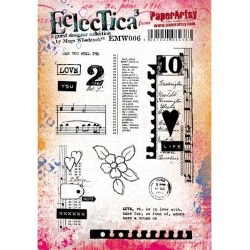 PaperArtsy - E³ Mags Woodcock 006 (A5 set, trimmed, on EZ)